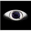 Image 2 : 1.61 ctw Sapphire  Ring - 18KT White Gold