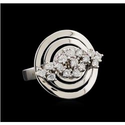 14KT White Gold 0.51 ctw Diamond Ring