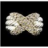 Image 2 : 0.50 ctw Diamond Ring - 14KT White Gold