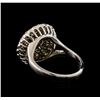 Image 3 : 14KT White Gold 1.28 ctw Brilliant Cut Diamond Ring