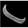 Image 2 : 4.83 ctw Diamond Bracelet - 14KT White Gold