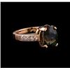 Image 1 : 5.66 ctw Tourmaline and Diamond Ring - 14KT Rose Gold