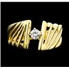 Image 2 : 0.15 ctw Diamond Solitaire Ring - 14KT Yellow Gold