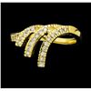Image 2 : 0.35 ctw Diamond Ring - 14KT Yellow Gold