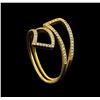 Image 4 : 0.24 ctw Diamond Ring - 14KT Yellow Gold