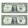 Image 2 : 1957 $1 Silver Certificate Currency Lot of 2