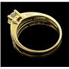 Image 3 : 1.35 ctw Diamond Ring Soldered To Wedding Band - 14KT Yellow Gold