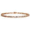 Image 1 : 6.89 ctw Morganite and Diamond Bracelet - 14KT Rose Gold