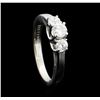 Image 4 : 0.50 ctw Diamond Three Stone Ring - 14KT White Gold