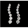 Image 1 : 1.50 ctw Diamond Earrings - 14KT White Gold