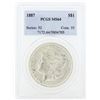 Image 1 : 1887 MS64 NGC Morgan Silver Dollar