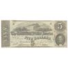 Image 1 : 1863 $5 The Confederate States of America Note T-60 CC