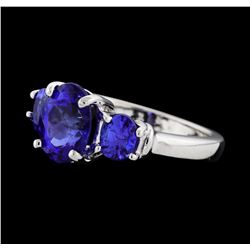 2.59 ctw Tanzanite Ring - Platinum