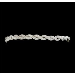 2.15 ctw Diamond Bracelet - 18KT White Gold