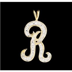 0.35 ctw Diamond Pendant - 14KT Yellow Gold