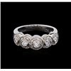 Image 2 : 0.61 ctw Diamond Ring - 14KT White Gold