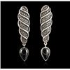 Image 1 : Judith Jack Sterling Silver Onyx & Marcasite Earrings