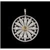 Image 1 : 4.59 ctw Diamond Pendant - 18KT White Gold