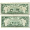 Image 2 : 1963 $5 Fine Red Seal Bill Lot of 2