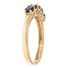 Image 2 : 1.04 ctw Sapphire and Diamond Ring - 14KT Yellow Gold