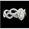 Image 1 : 1.14 ctw Diamond Ring - 14KT White Gold