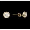 Image 2 : 1.64 ctw Diamond Earrings - 14KT Yellow Gold