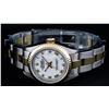 Image 4 : Rolex Two-Tone Mother Of Pearl Roman Oyster Band DateJust Ladies Watch