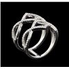 Image 4 : 0.73 ctw Diamond Ring - 18KT White Gold