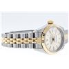 Image 2 : Rolex Two-Tone White Index Fluted Bezel DateJust Ladies Watch