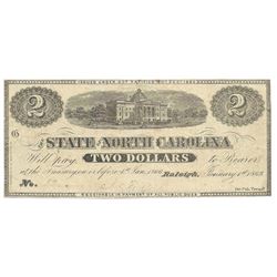 1863 $2 Confederate States of America