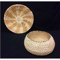 2 Vintage Tohono O’odham Baskets