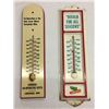 Image 1 : Pair of Vintage Adv. Thermometers