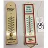 Image 2 : Pair of Vintage Adv. Thermometers