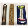 Image 1 : Group of 3 Vintage Adv. Thermometers