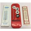 Image 1 : Group of 3 Vintage Adv. Thermometers