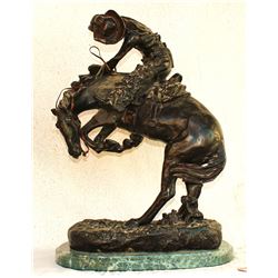 After Fredrick Remington Bronze