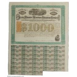 Selma, Marion &amp; Memphis Railroad Co. 1869 Bond.