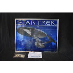 STAR TREK THE MOTION PICTURE MYLAR CAST SIGNED BY GRANT MCCUNE