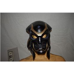 TEKKAN YOSHIMITSU SCREEN MATCHED HERO HELMET BATTLE DAMAGED VERSION