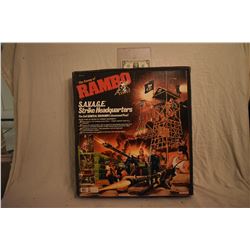 RAMBO S.A.V.A.G.E. STRIKE HEADQUARTERS 1985 MINT & STILL SEALED ACTION FIGURE PLAY SET 2