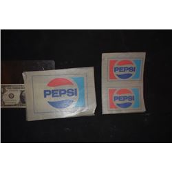 ZZ-CLEARANCE MINIATURE PEPSI LOGO TRANSFERS FOR A TRUCK OR MACHINE