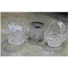 Image 1 : CRYSTAL BASKET + 2 ICE BUCKETS