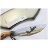 Image 2 : DECORATIVE STAINESS KNIFE WITH DOUBLE SIDED EAGLE MOTIF ON WALL PLAQUE