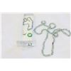 Image 1 : JADE RING CRYSTAL PENDANT AND BEAD NECKLACES
