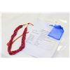 Image 1 : MULTI STRING RUBY NECKLACE RETAIL $200