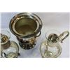 Image 3 : TWO SILVER PLATE WARMING CARATES + CHAMPAGNE BUCKET