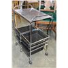Image 2 : CHROME ROLLING ORGANIZER CART