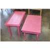 Image 2 : TWO PINK SHABBY CHIQUE COFFEE TABLES