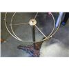 Image 2 : VINTAGE METAL PLANT STAND WITH CAST IRON BASE