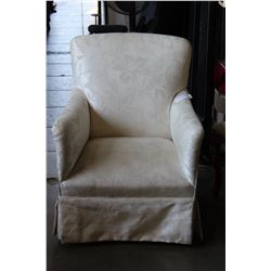 SMALL WHITE VANITY ARMCHAIR